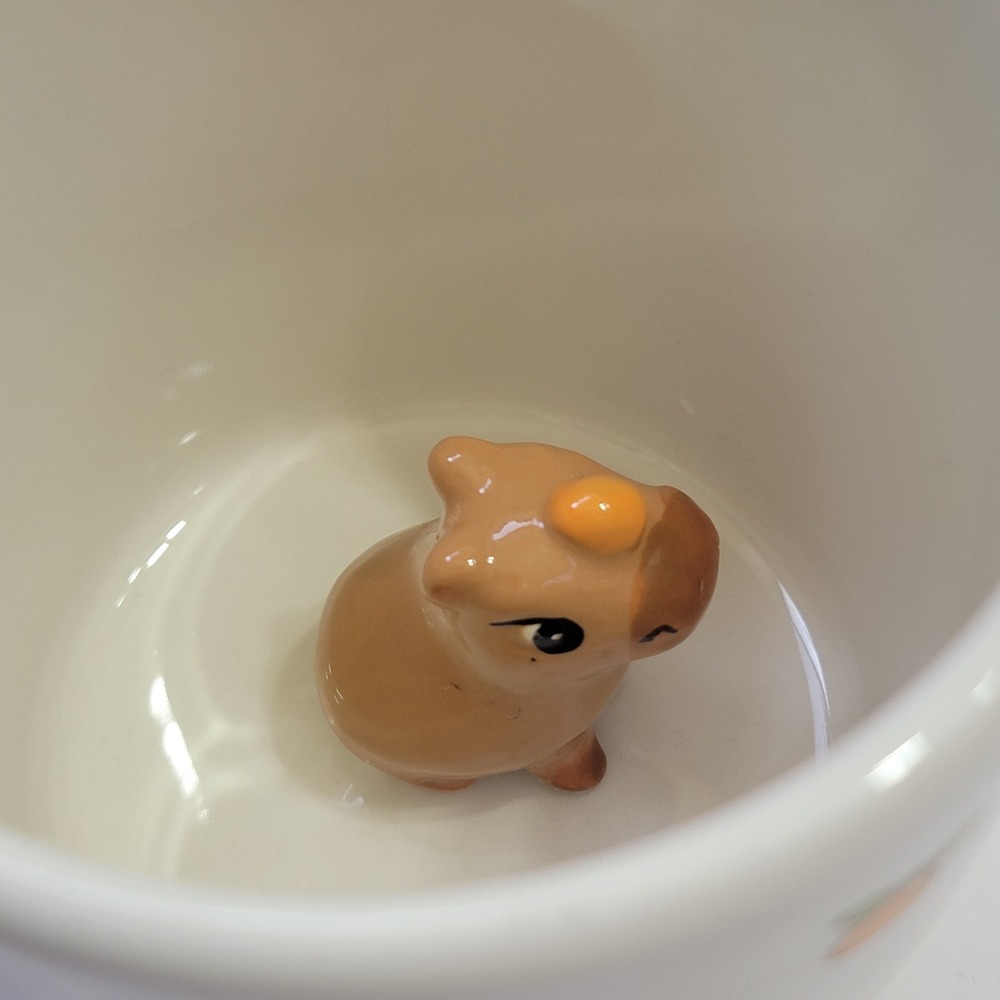 Capybara Hidden 3D Animal Ceramic Coffee Mug Oranges Fruit Pattern - Picture 2 of 10